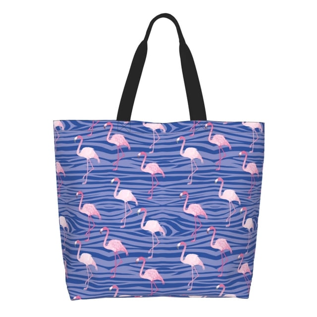 Easygdp Flamingo Bolsas Tote para Mujer, Bolsos de Hombro para Viaje, Bolsos de Mano de Gran Capacidad para Compras y Trabajo