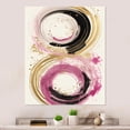 thumbnail image 2 of Designart Pink And Gold Curves I Canvas Wall Art, 2 of 5