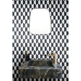 thumbnail image 3 of 4" Hexagon Mix Marble and Metal Mosaic Tile - Case (8 Sheets), 3 of 8