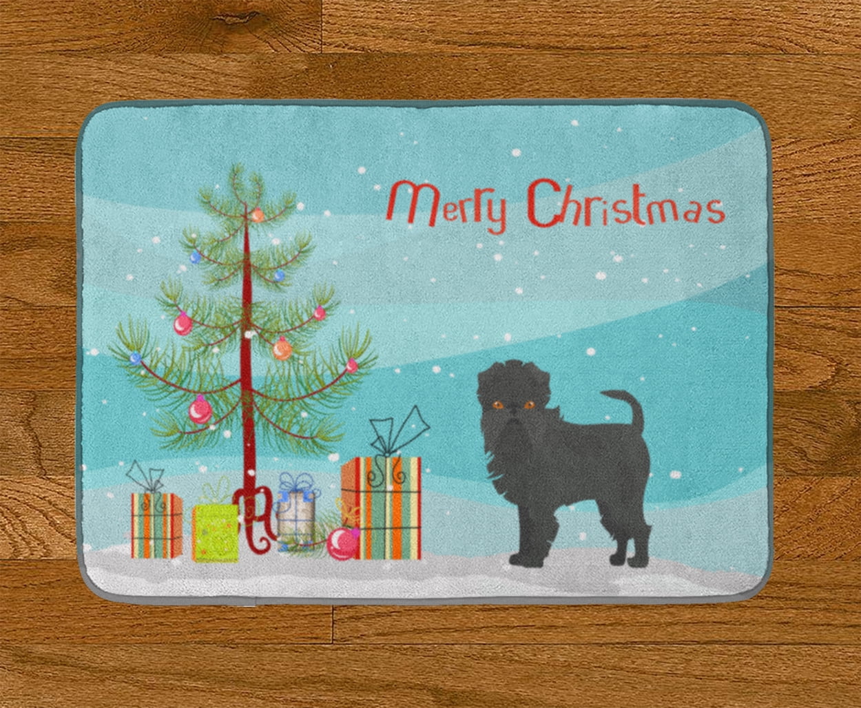 Carolines Treasures Affenpinscher Merry Christmas Tree Floor Mat 19 x 27 Multicolor