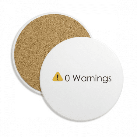 

Programmer Interface No Warnings Coaster Cup Mug Tabletop Protection Absorbent Stone