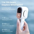 thumbnail image 4 of Ventilador Mini Turbo Silencioso Sin Aspas, Potente Soplador de 100 Velocidades, 4000 MAh, Portátil USB con Pantalla LED., 4 of 5