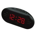 thumbnail image 1 of AM / FM Doble Radio Reloj Despertador LCD de 24 tiempo tiempo de tiempo de tiempo de rojo, 1 of 2