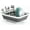 White-gray, variant on PETGLE Collapsible Dish Drying Rack for RV Campers Portable Dinnerware Drainer Organizer for Kitchen Travel Trailer