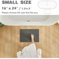 thumbnail image 6 of BULULOM Small Bathroom Rugs Non Slip Washable, Super Absorbent Thin Bath Mat Quick Dry Low Pile Bathroom Cerpet, Dark Grey 16"x24", 6 of 10