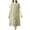Army Green, variant on Women Solid Color Minimalist Linen Cotton Midi Dress Crew Neck Short Sleeve Summer Casual Dress with Pocket
