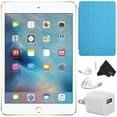 thumbnail image 1 of Apple Tableta iPad mini 4 de 128 Gb con Pantalla Retina de 7,9" (Solo Wi-Fi, Dorado) MK9Q2LL/A - Paquete con Cubierta Inteligente Azul, 1 of 4