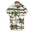thumbnail image 4 of Mens Button Down Shirt Casual Summer Beach Blouse Plus Size Short Sleeve T Shirts, 4 of 5