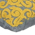 thumbnail image 2 of Chair Cushion Cover, Throw Pillow Cover For Couch, Grey 18x18 inch (45x45 cm) Free Hand Damask Beaded Decorative Pillow Covers, Modern Style, Abstract Pattern - New Beginnings, 2 of 2