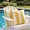 Yellow+White, variant on Outdoor Pillows Outdoor Throw Pillows 2 Pack Waterproof Patio Cushions Fade Resistant Decorative Pillows with Covers 18x18 Inch for Garden Porch Poolside Furniture Dusty Gray
