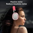 thumbnail image 6 of Kids Headphones Bluetooth 5.3 Wireless 60H Play Time Volume Limit 85/110dB Over Ear Foldable Protection Headset/Wired AUX Cord Mic for Children Boy Girl Travel School Phone Pad Tablet - Pink, 6 of 6