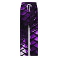 thumbnail image 4 of Purple Dragon Scales Women's Pajamas Pajama Pants Women's Sleepwear Lounge Sleep Bottoms Stretch with Pockets, 4 of 7
