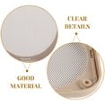 thumbnail image 3 of GOOHOCHY 2Ud Rejilla Decorativa Beige Cuadrada Para Y Bocina De Vehículo Resistente Y Sencilla, 3 of 8