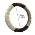 thumbnail image 2 of ZZERHUOO Steering Wheel Cover+gear Handbrake Cover 36 39cm Steering Wheel Cover Telescopic Steering Wheel Cover Car Wheel Covers for Women Fuzzy Wheel Cover Set Furry Wheel Cover Set Glittery Wheel, 2 of 5