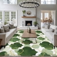 thumbnail image 4 of 5x8 Washable Area Rug, Sage Green Moroccan Non-Slip Large Rectangle Rug for Living Room Dining Room, Abstract Gradient Gold Green Geometric Indoor Floor Mat for Home Decor, 4 of 9