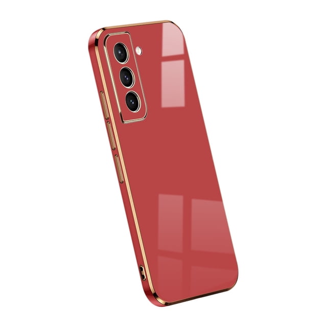 Funda de teléfono con marco cuadrado chapado para Samsung S21 Ultra S23 S22 S21 Plus s21 funda para Galaxy S 21 S20 FE funda de silicona suave Tan Jianjun unisex