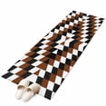 thumbnail image 2 of 2'x6' Rug Runners for Hallways Kitchen, Brown Aztec Non Slip Entryway Beside Floor Carpet Runner, Black White Southwest Vintage Abstract Geometric Laundry Room Bedroom Throw Rugs Mat for Family Pet, 2 of 8