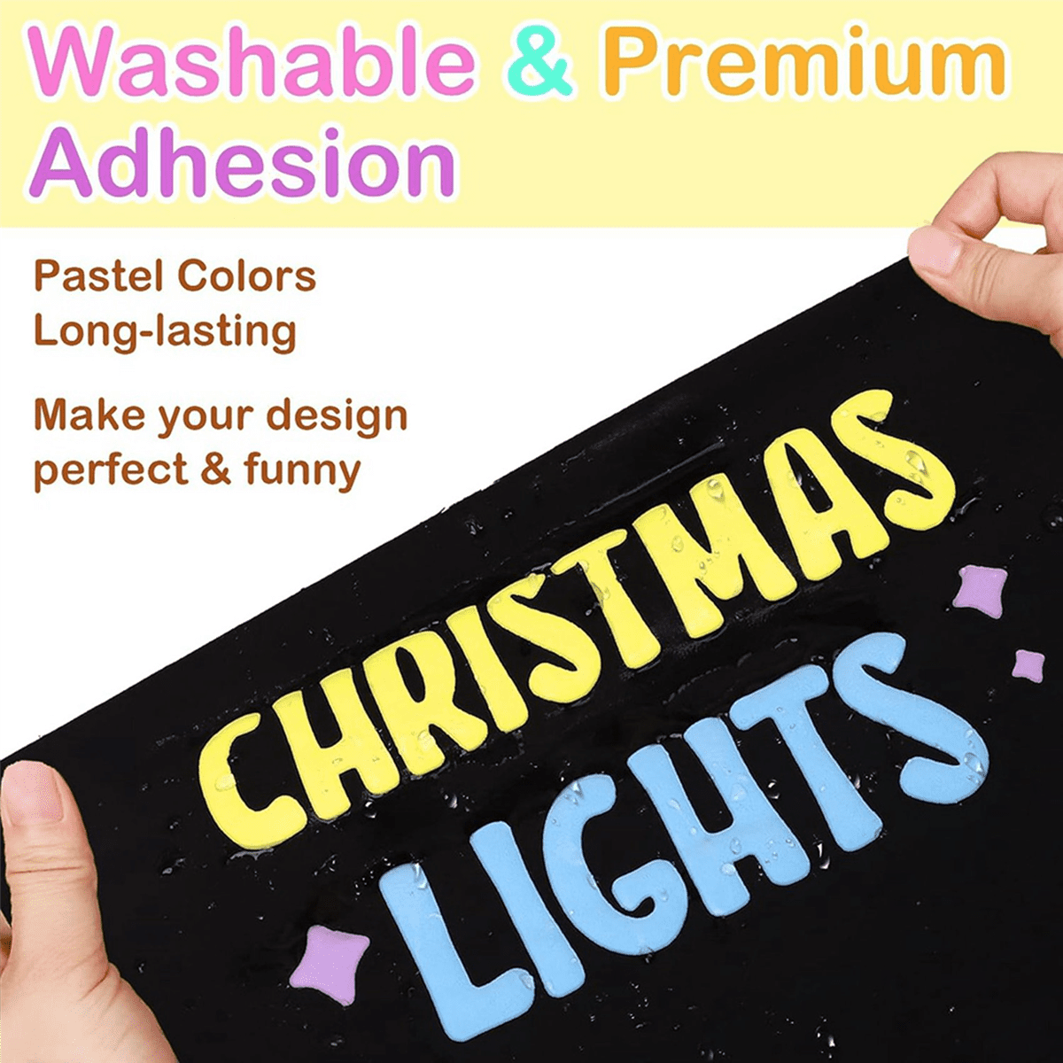 16x Transfer-8 Colors 3D Puff HTV Heat Transfer Vinyl 30X25cm Pastel Colored Puffy Iron-on T-Shirt