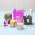 thumbnail image 5 of 500ml Glass Beaker, 2 Pack Measuring Glass Beaker Graduated Borosilicate Lab Cups Mug Low Form Heat Safe Transparent with 50pcs Wood Sticks for Laboratory Science Kitchen Liquids, 5 of 6