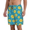 thumbnail image 2 of Goofa Bee Sunflower Printed Mens Swim Trunks Summer Quick Dry Short Beach Swimwear Bathing Suits-Small, 2 of 9
