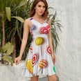 thumbnail image 5 of Sweets And Rainbow Lollipops Pattern Sleeveless Dress Women Summer Evening Dresses Ladies Sundress, 5 of 7