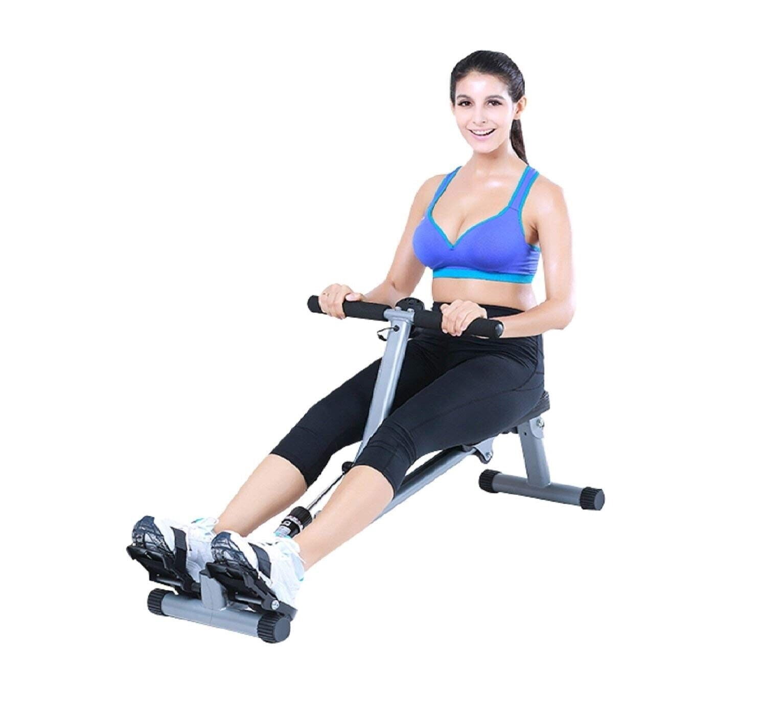 Iron Bar Fitness Rowing Machine: Full Body Workout for Weight Loss and Stay in Shape