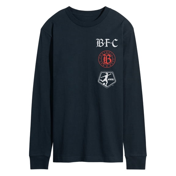 National Women's Soccer League - Bay FC Stacked Logos Long Sleeve Graphic T-Shirt