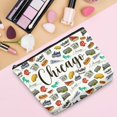 thumbnail image 3 of Bolsa de maquillaje Sldpngo con temática de Chicago, 6 unidades, para mujeres y niñas, 3 of 6