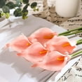 thumbnail image 5 of 10pcs Calla Lily Bridal Wedding Bouquet Lataex Real Touch Artificial Flower Home Party Decor (Yellow), 5 of 5