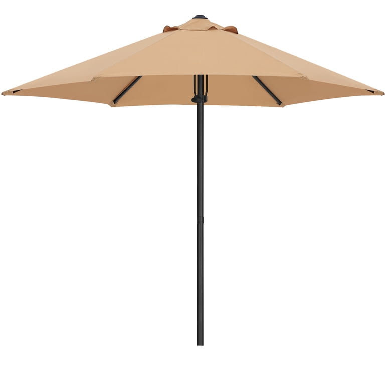 ABCCANOPY 7.5ft Market Patio Umbrella, Hand Push, Khaki photo 5