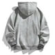 thumbnail image 4 of pstuiky camisa de manga larga para hombre, Sudadera con capucha y manga larga para hombre, deportiva, holgada, con cremallera y bolsillo con cordón, de color liso y a la moda xxl, 4 of 6