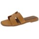 thumbnail image 3 of Zapatillas Mujer Sandalias Planas Moda Slip On Suave para Verano Playa (36) Caqui, 3 of 8