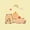 Corn Silk, variant on Homewish Kawaii Capybara Zipper Full Size Comforter Sets with Fitted Sheet and 2 Pillowcases for Kids, Cartoon Animal Lover Zipper Bedding Set, Polka Dots Reversible, 4pcs