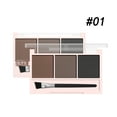 thumbnail image 1 of 3-Color Brow Powder Set with Brush - Long-lasting, color-resistant, versatile contour makeup set for natural, three-dimensional (01), 1 of 7