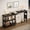 Black, variant on 360° Free Rotating Sofa Side Table, Mobile L-Shaped Laptop Desk with Sturdy Metal Frame, 6 Casters, Movable Couch Snack Table with 2-Tier Storage Shelf for Home