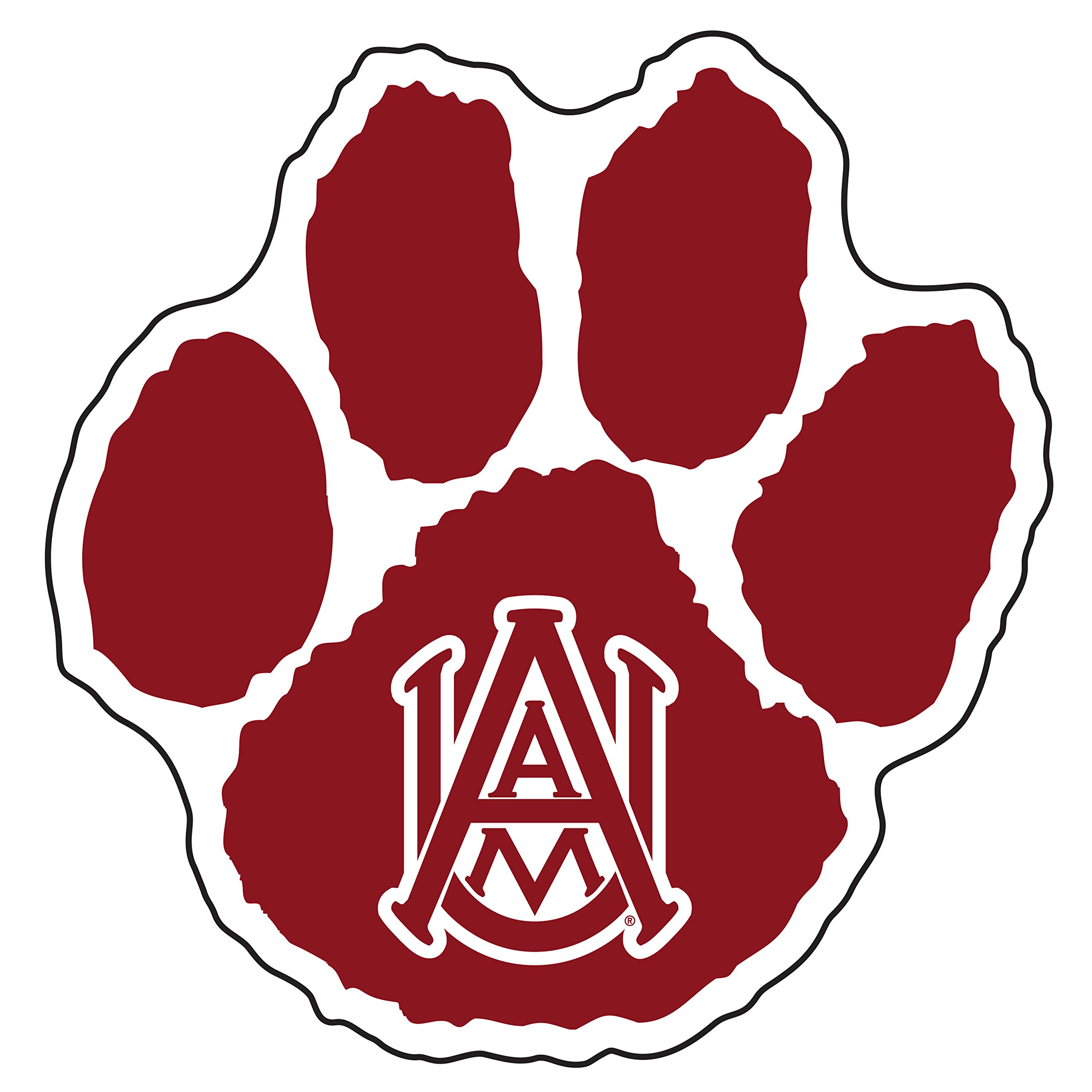 Alabama A&M Decal (AAMU PAW DECAL (3",4",6",12"), 4 in)