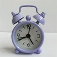 thumbnail image 6 of Small Metal Electronic Creative Cute Round Table Clock Mini Alarm Clock Digital Quartz Clock YELLOW, 6 of 8
