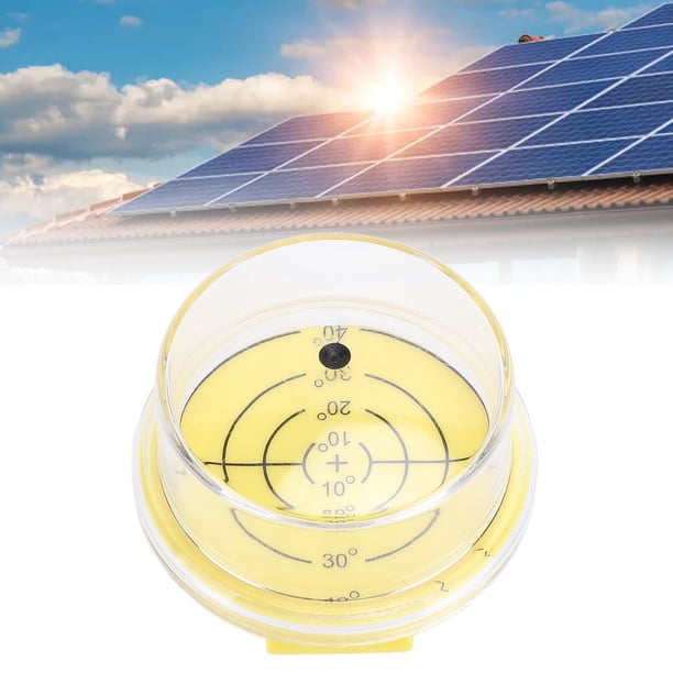 Medidor De ángulo Del Panel Solar, Herramienta De Medición De Medidor De Nivel De Nivel De 4,2 Cm De Diámetro Para El Enfoque De Luz De Verticalidad Y Diseño Compacto De