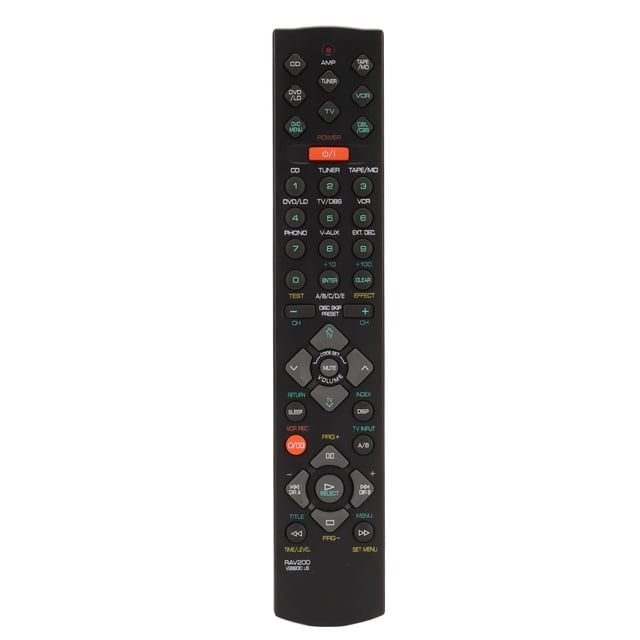 Mando a distancia RAV200 V269010 Compatible con receptor AV HTR 5140 RX V495 YHT 22 RX V495RD HTR 5140rd HTR5140RDS