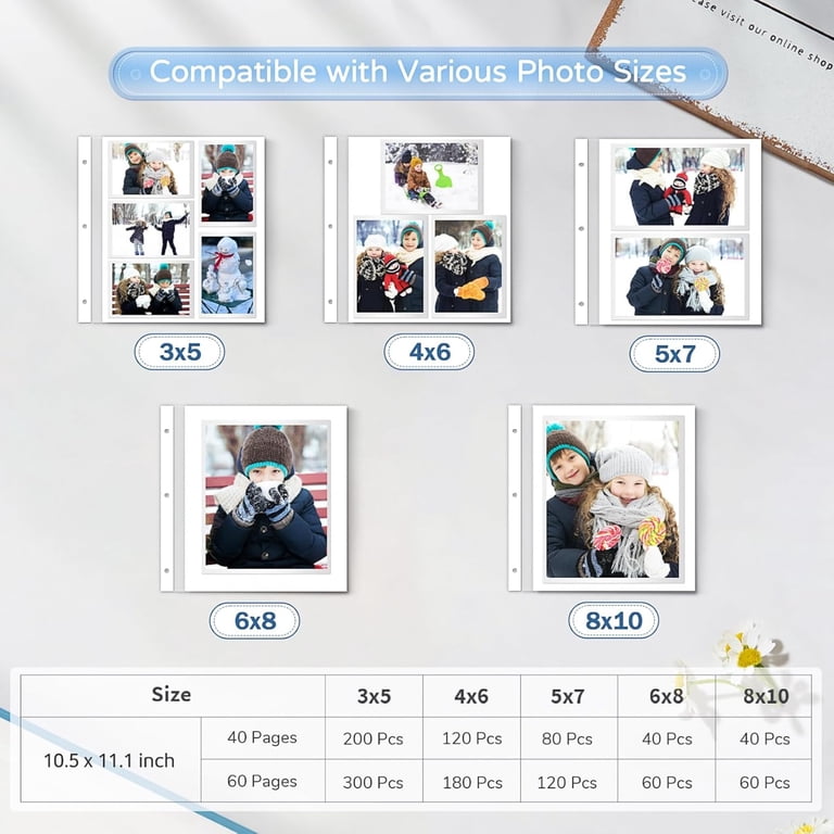 FGCFGC Linen Photo Album, Self-Adhesive 60 Pages photo 2