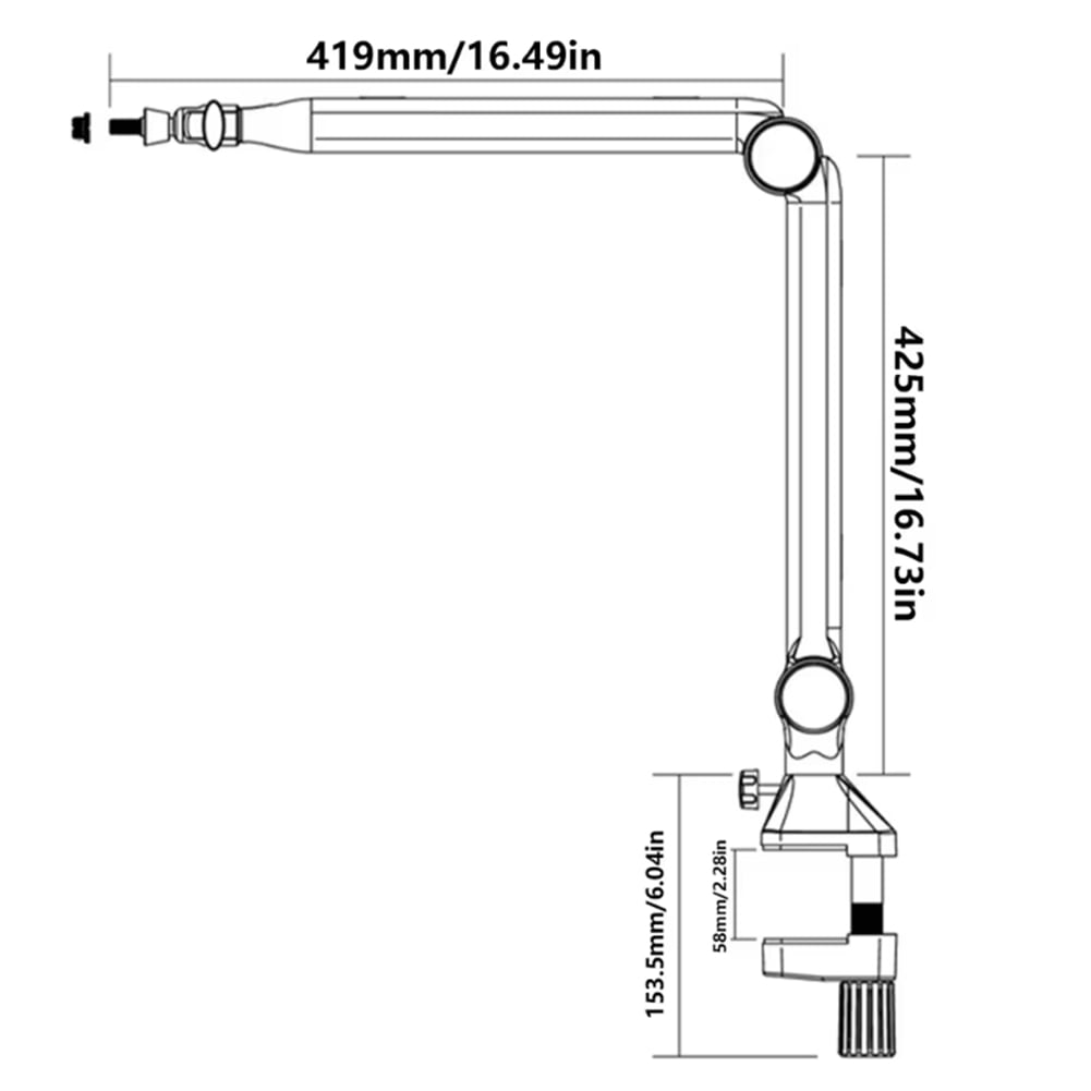 New Desktop Microphone Holder Adjustable Mic Cantilever Stand Suspension Boom Scissor Arm for Live Streaming