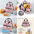 thumbnail image 5 of XYZCANDO Deer Pink Bow 4Pcs School Backpack Set with Portable Lunch Bag Multifunctional Pencil Case Water Bottle Bag Carrier for Girls Ages 8-14, 5 of 7