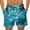 A, variant on Men's Printed Drawstring Casual Beach Shorts in 100% Polyester, Machine Washable for Easy Care and Comfort Fit for Outdoor Activities