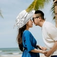 thumbnail image 4 of PENIKOKO White  Organza Hat for Women UV Blocking Elegant Spring Thin Hat, 4 of 8