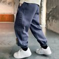 thumbnail image 2 of RUTAYY Toddler Boys Sweatpants Athletic Workout Kids Clothes Boys Joggers With Zipper Pocket And Drawstring Trouser Cute Infants Pants, 2 of 9