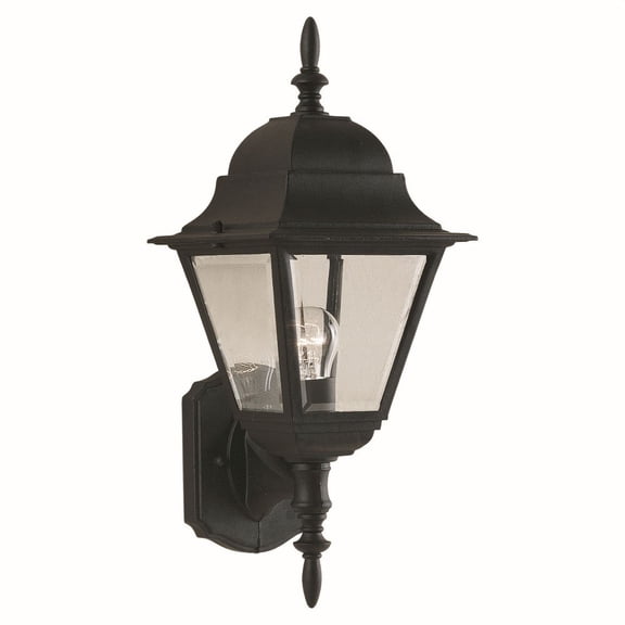 Forte Lighting 1707-01 Outdoor Wall Sconce From The Exterior Lighting Collection - Black