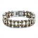 thumbnail image 1 of Pulsera de moto con cadena de acero inoxidable para hombre, 20,5 cm, 1 of 3