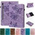 thumbnail image 2 of Pour Samsung Tab S9 S8 S7 Case Fleur Mignonne Papillon Embossé pour Galaxy Tab S8 S9 Couverture 11 Pouces pour Samsung Galaxy S9 Tablette Case Marron-Hd pour Tab S7 11 Pouces, 2 of 6