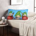 thumbnail image 6 of Naloa Merry Christmas Gnome Pillowcase, Throw Pillowcase, Wrinkle-Free, Stain-Resistant with Hidden Zipper for Bedroom Sofa-20"x30", 6 of 6