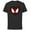 Black, variant on Marvel Ultimate Spider-Man Miles Morales Heart Mask Logo - Short Sleeve Cotton T-Shirt for Adults - Customized-Black